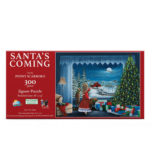 Santa's Coming 300 pc  Jigsaw Puzzle 61804