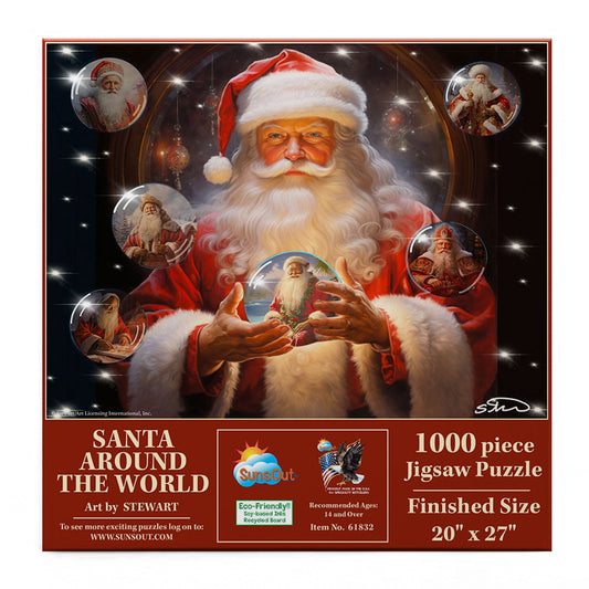 Santa Around the World 1000 pc  Jigsaw Puzzle 61832
