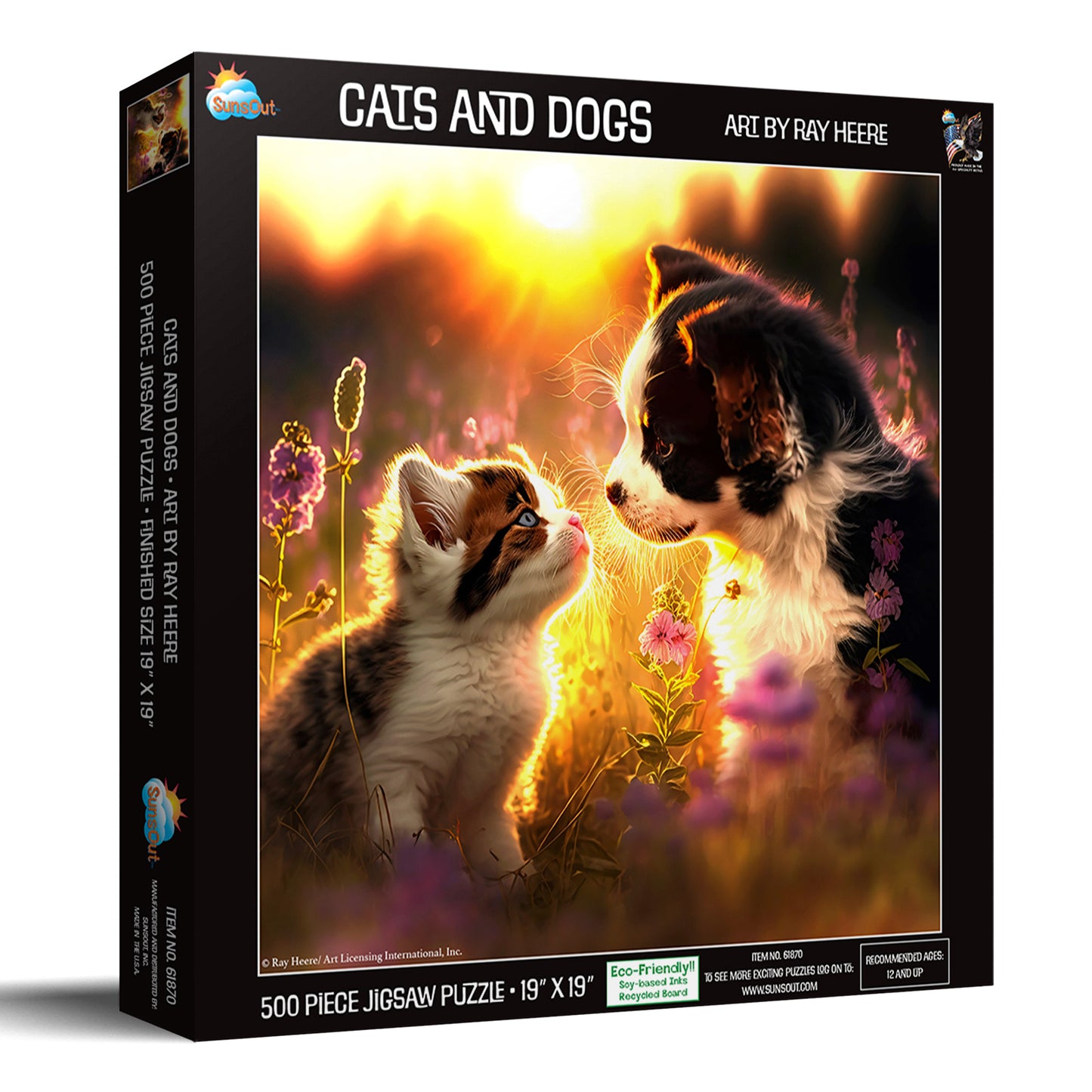 Cats and Dogs 500 pc  Jigsaw Puzzle 61870