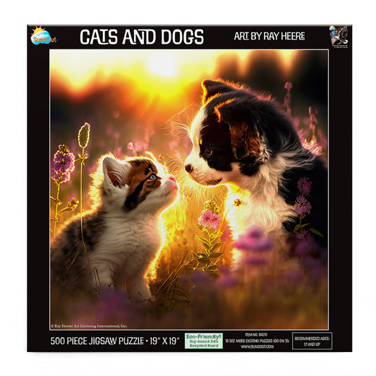 Cats and Dogs 500 pc  Jigsaw Puzzle 61870