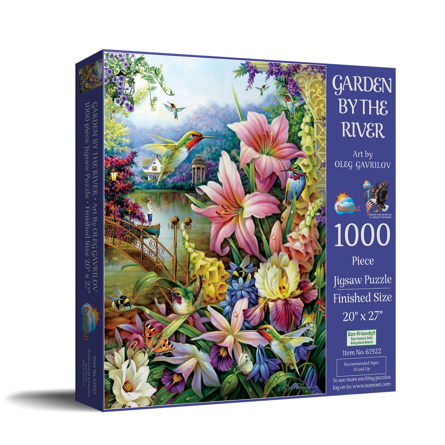Garden by the River 1000 pc  Jigsaw Puzzle 61922