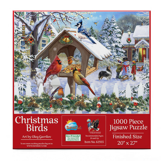 Christmas Birds 1000 pc  Jigsaw Puzzle 61935