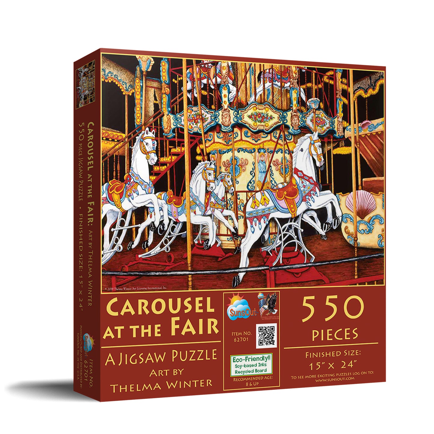 Carousel at the Fair 550 pc  Jigsaw Puzzle 62701
