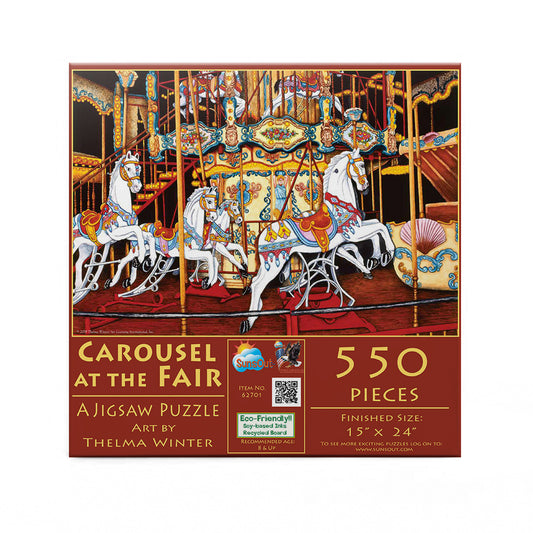 Carousel at the Fair 550 pc  Jigsaw Puzzle 62701