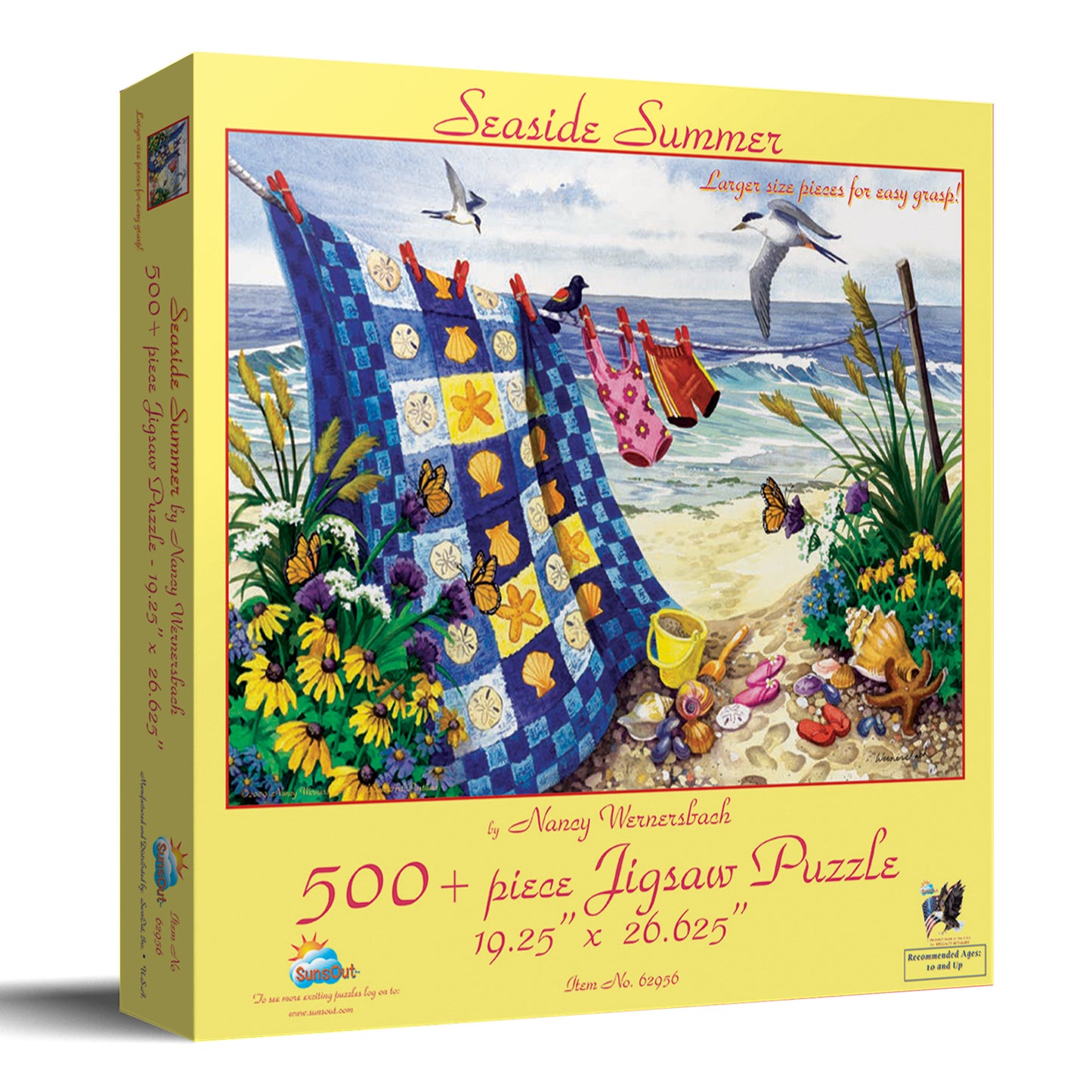 Seaside Summer 500 pc Large Pieces Jigsaw Puzzle 62956