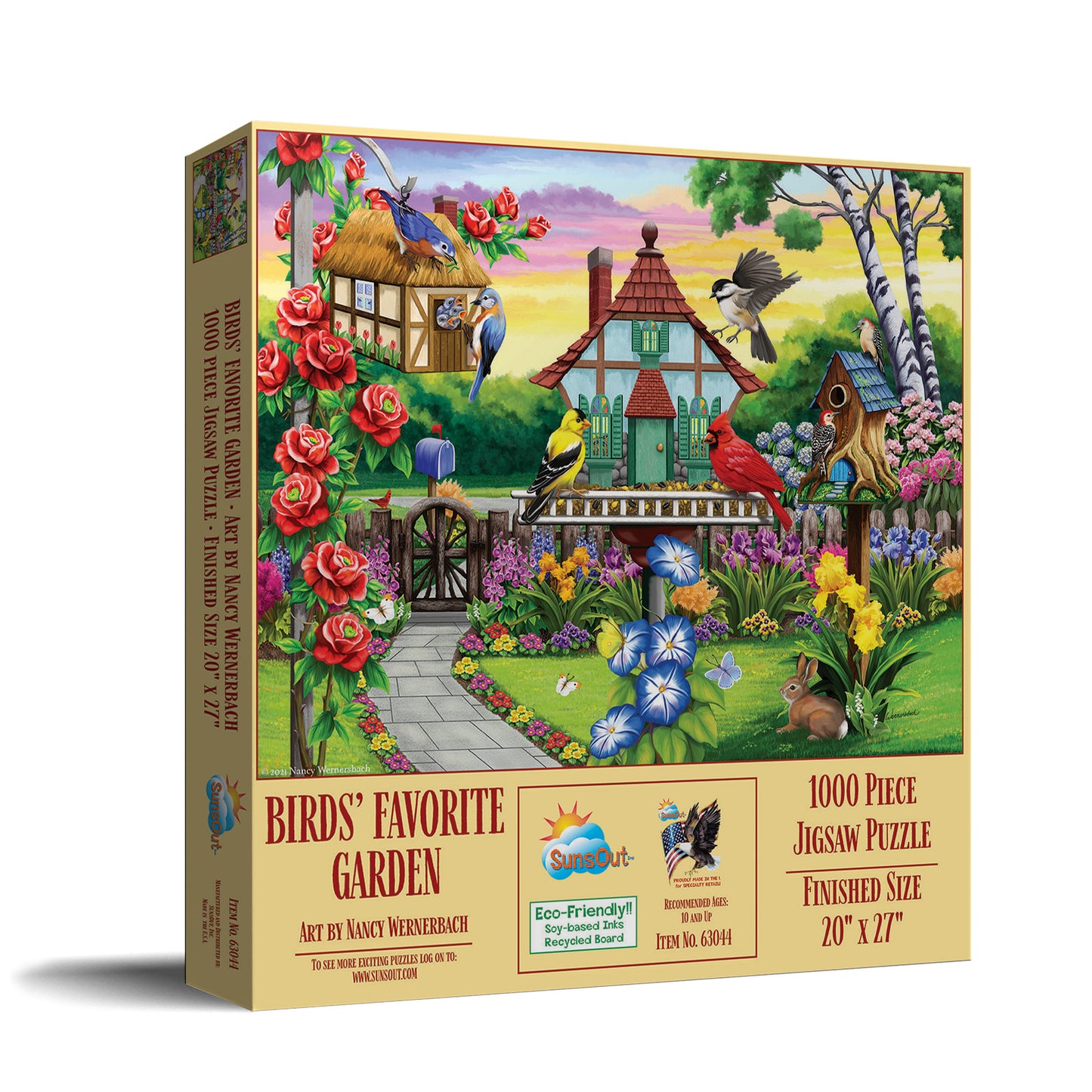 Birds' Favorite Garden 1000 pc  Jigsaw Puzzle 63044