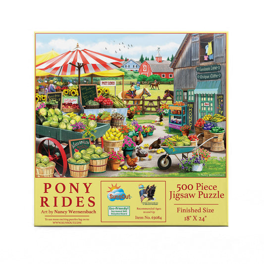 Pony Rides 500 pc  Jigsaw Puzzle 63084