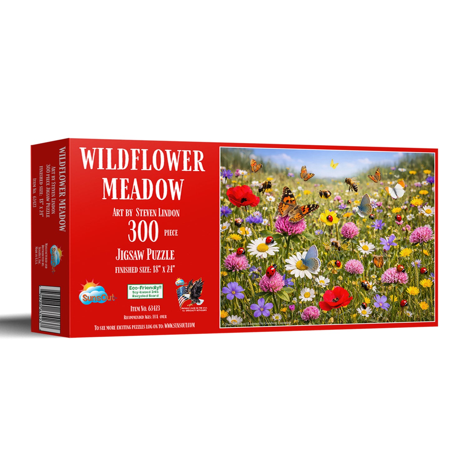 Wildflower Meadow Briming With Life 300 pc  Jigsaw Puzzle 63423