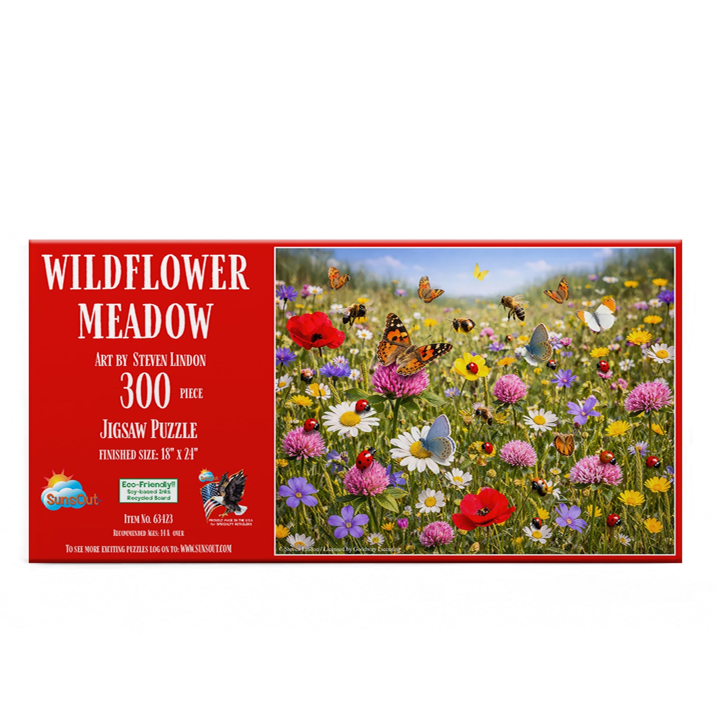 Wildflower Meadow Briming With Life 300 pc  Jigsaw Puzzle 63423