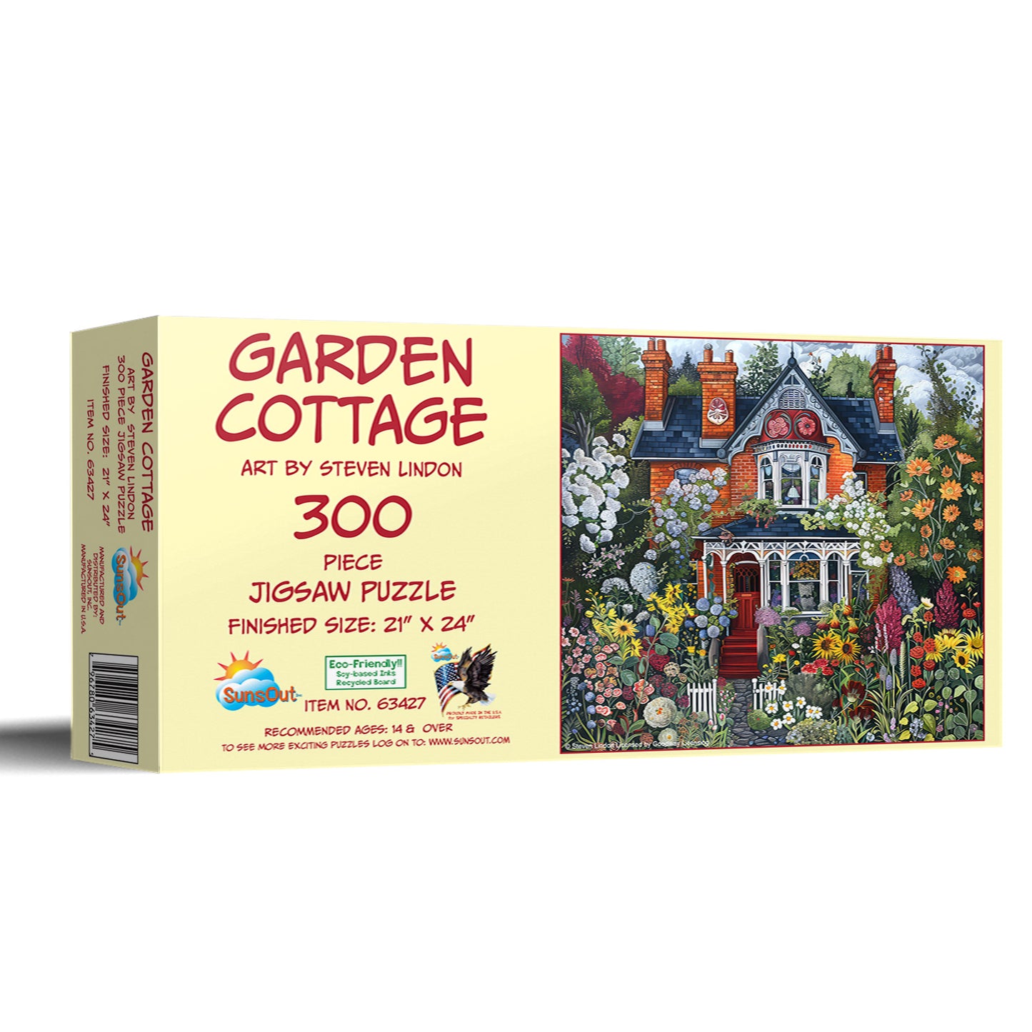 Garden Cottage 300 pc  Jigsaw Puzzle 63427