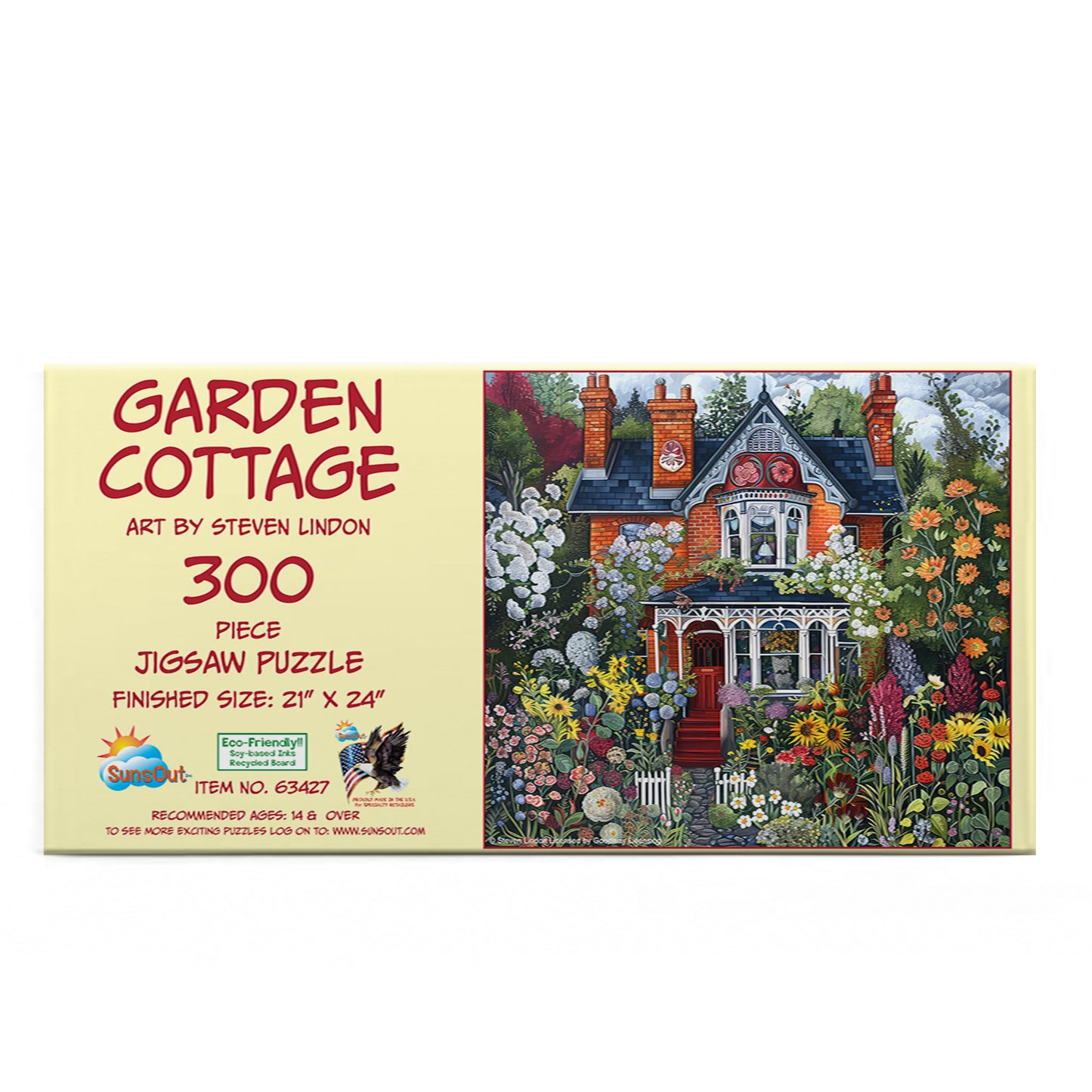 Garden Cottage 300 pc  Jigsaw Puzzle 63427