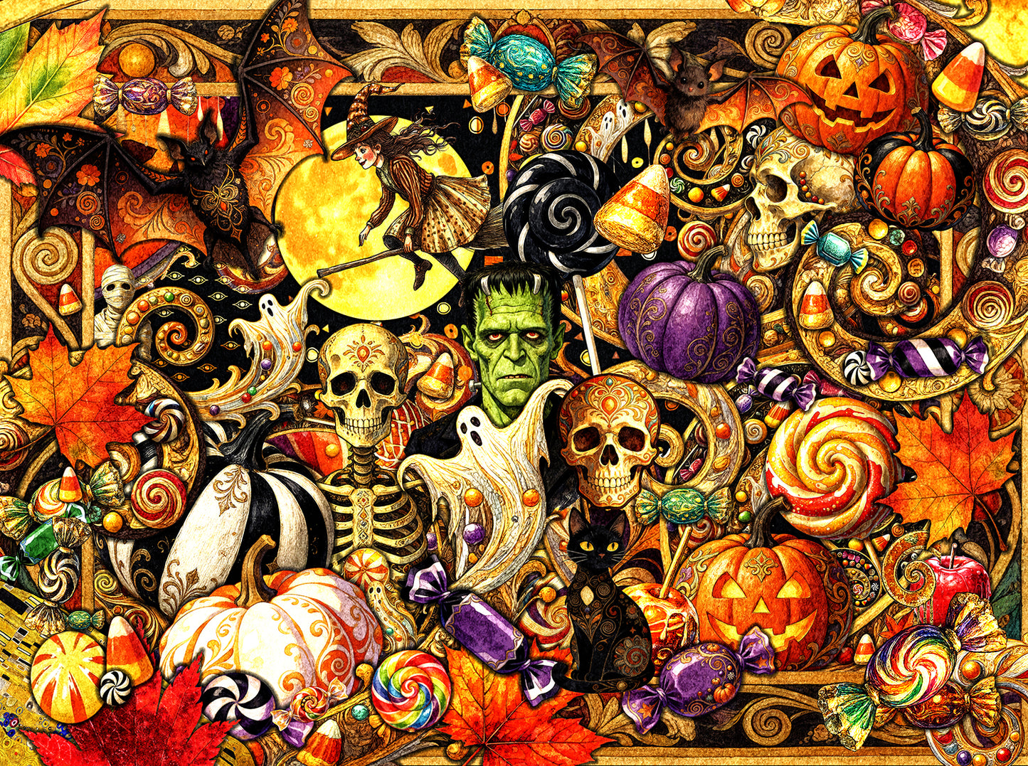 Halloween Mashup 1000 pc  Jigsaw Puzzle 63801