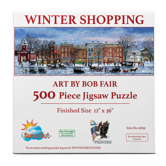 Winter Shopping 500 pc  Jigsaw Puzzle 63839