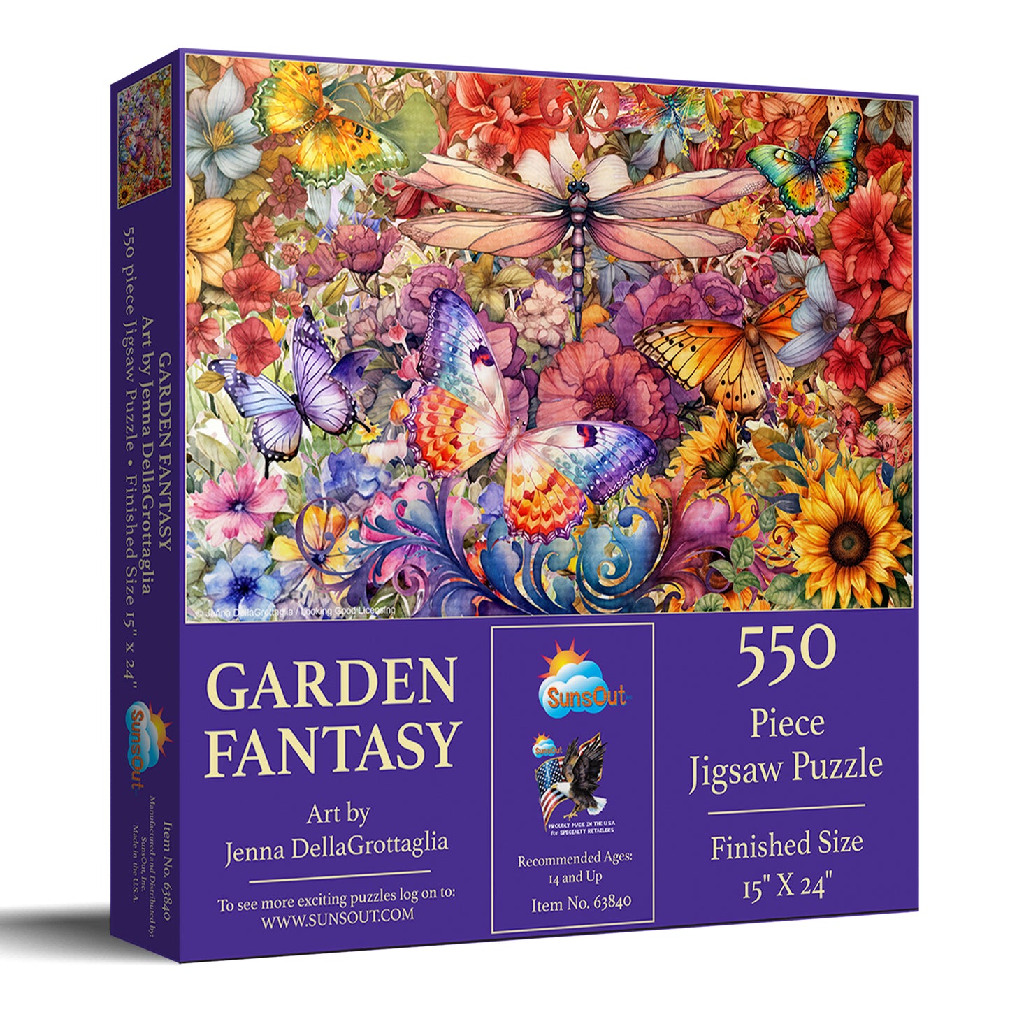 Garden Fantasy 550 pc  Jigsaw Puzzle 63840