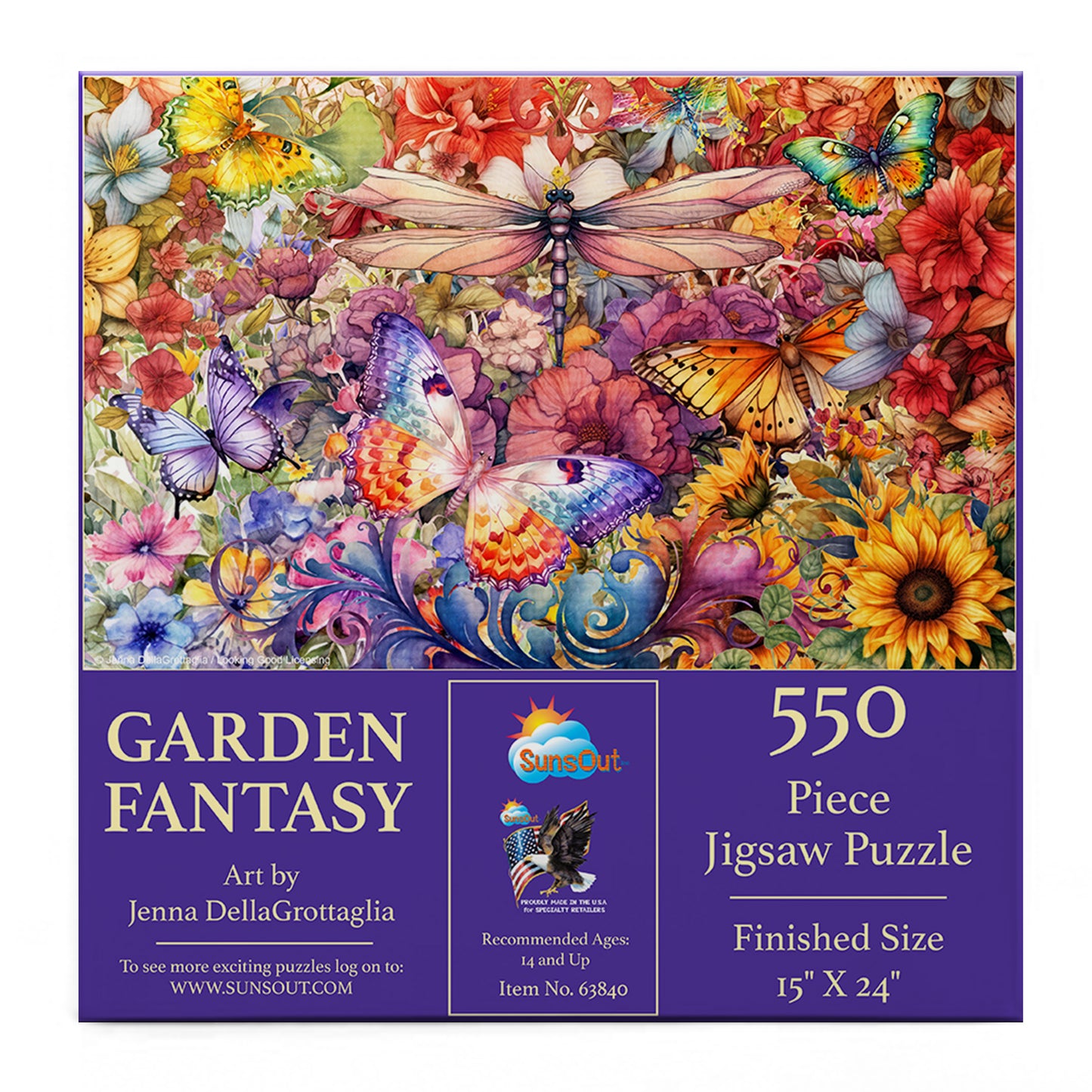 Garden Fantasy 550 pc  Jigsaw Puzzle 63840