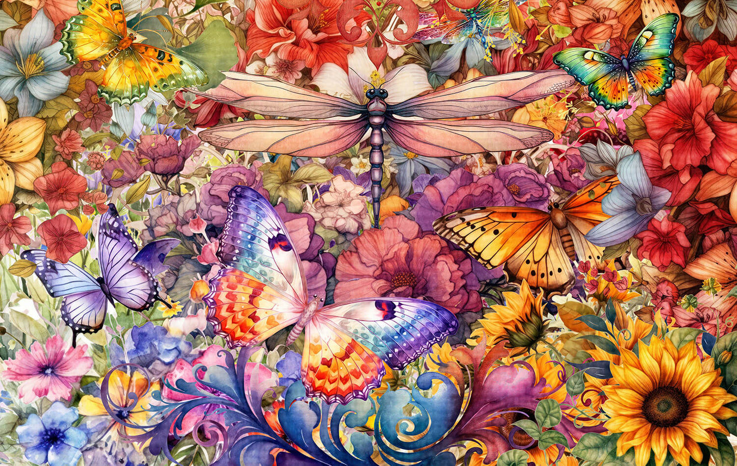 Garden Fantasy 550 pc  Jigsaw Puzzle 63840