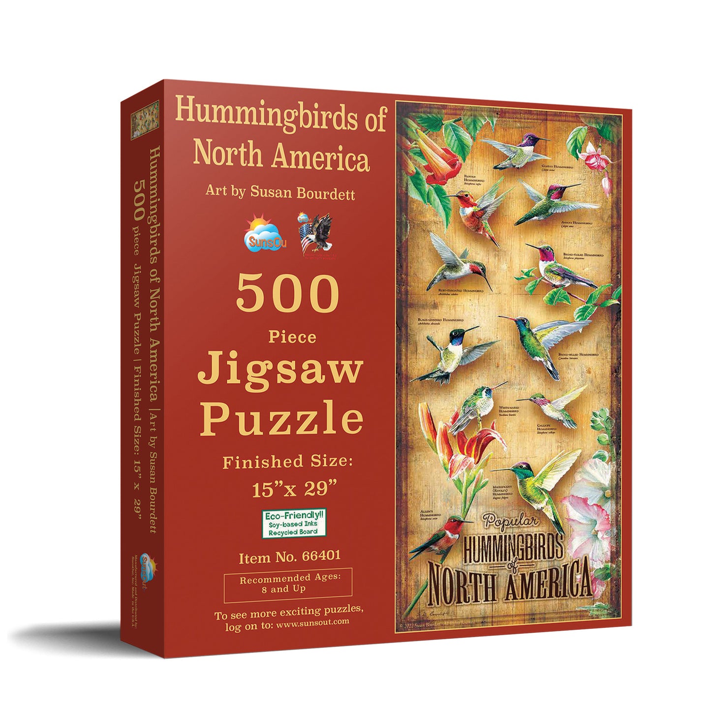 Hummingbirds of North America 500 pc  Jigsaw Puzzle 66401