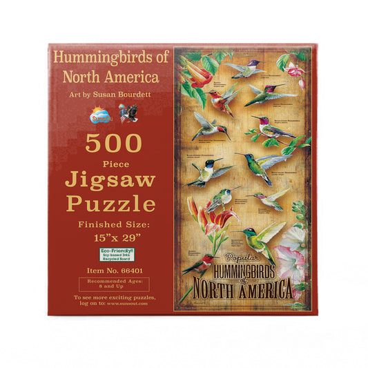 Hummingbirds of North America 500 pc  Jigsaw Puzzle 66401