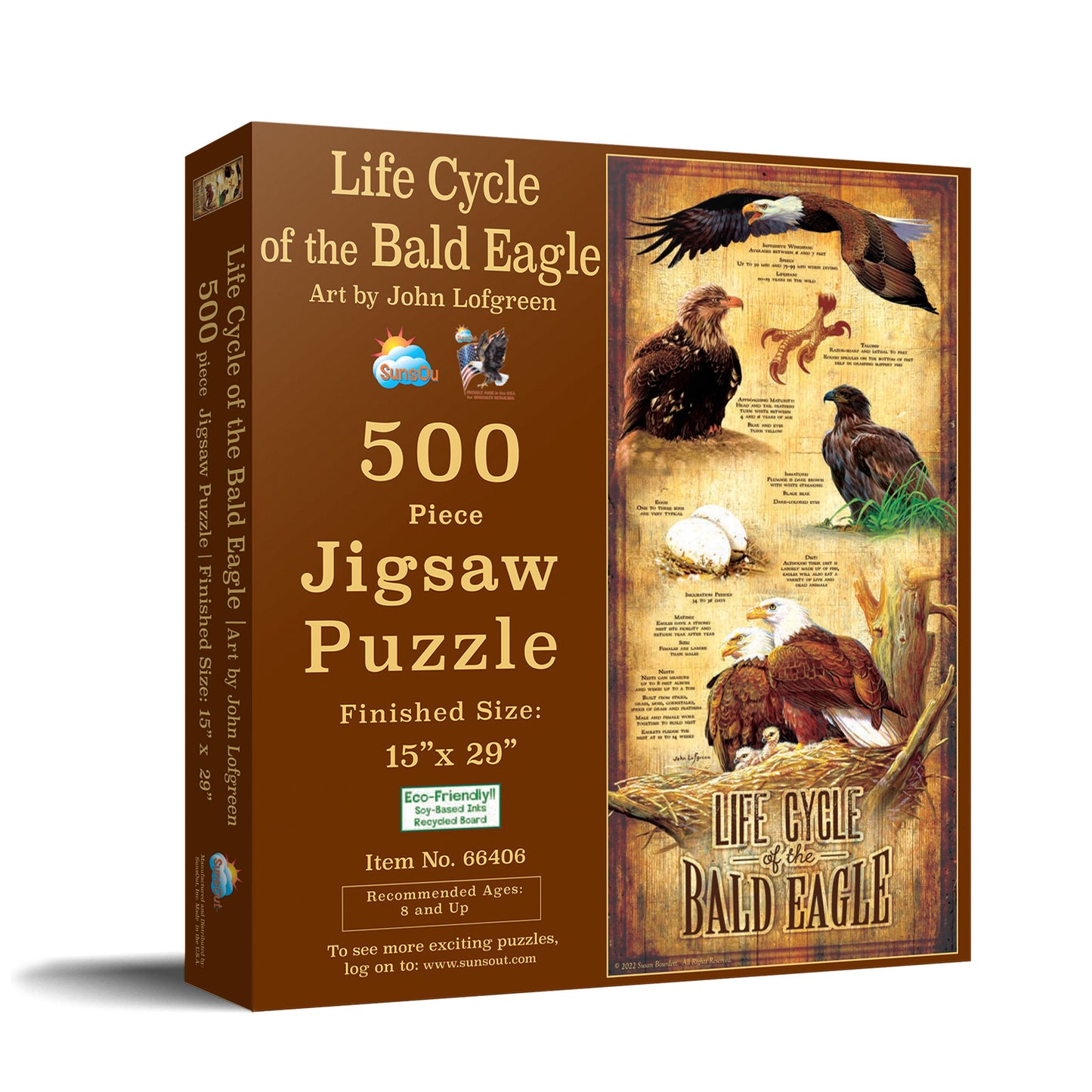 Life Cycle of the Bald Eagle 500 pc  Jigsaw Puzzle 66406