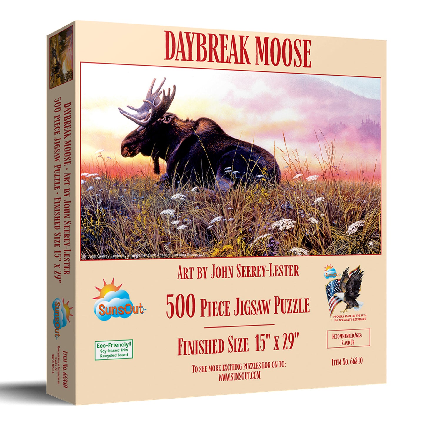 Daybreak Moose 500 pc  Jigsaw Puzzle 66840