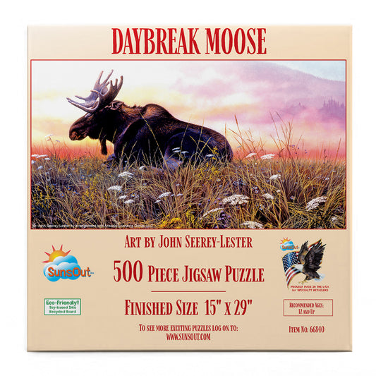Daybreak Moose 500 pc  Jigsaw Puzzle 66840