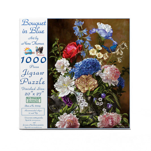 Bouquet in Blue 1000 pc  Jigsaw Puzzle 67709