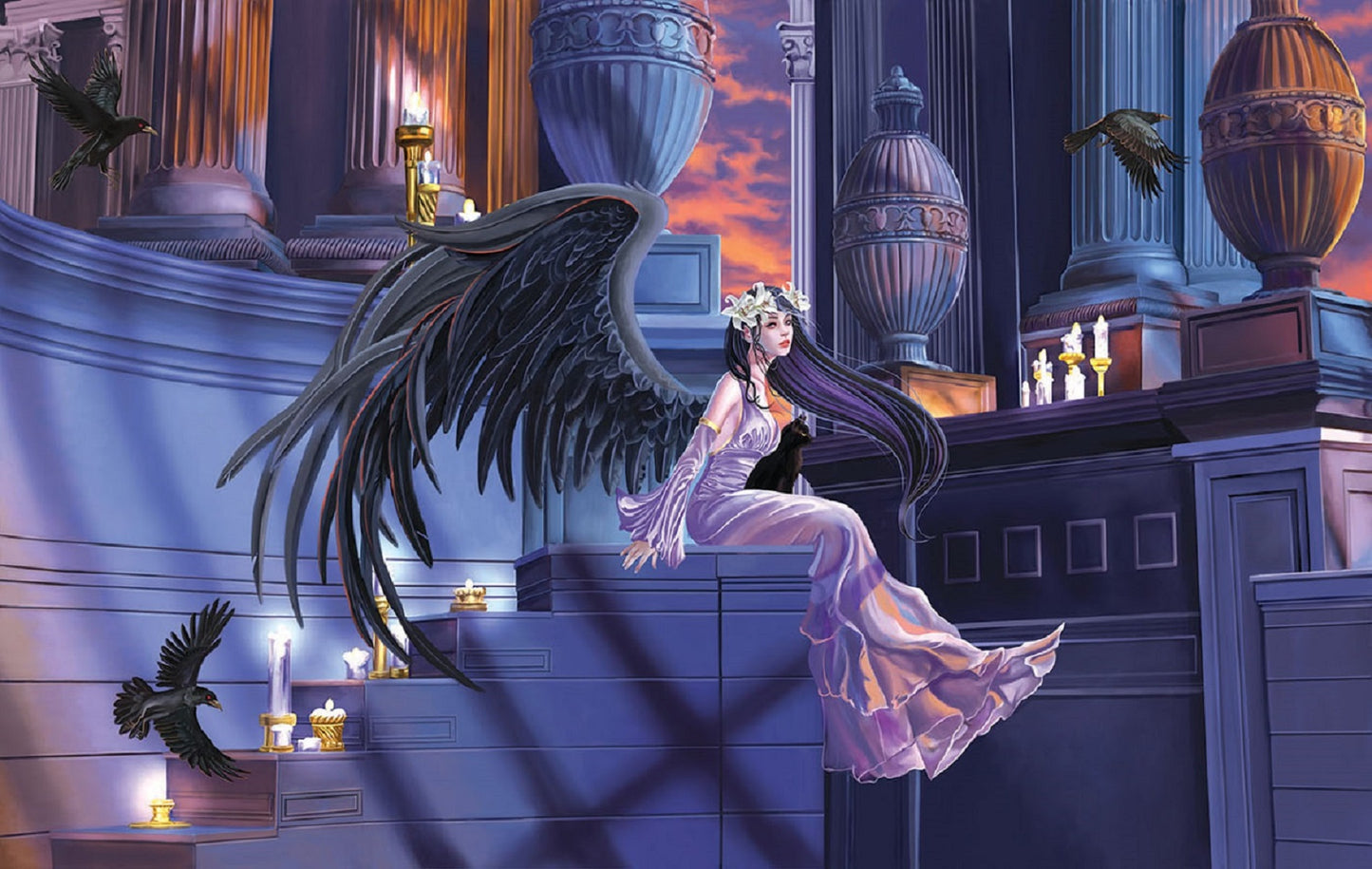 Onyx Angel 550 pc  Jigsaw Puzzle 67812