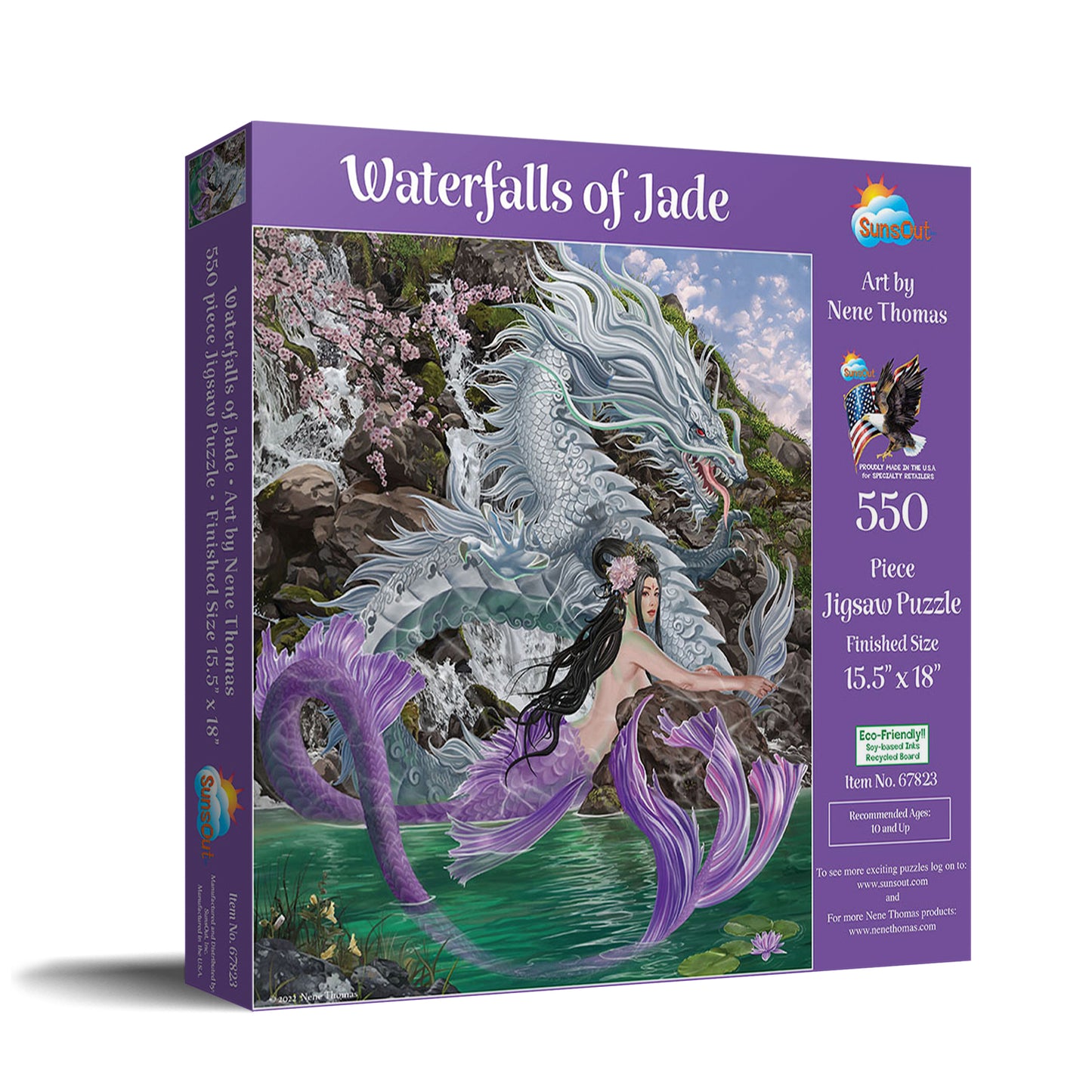 Waterfalls of Jade 550 pc  Jigsaw Puzzle 67823
