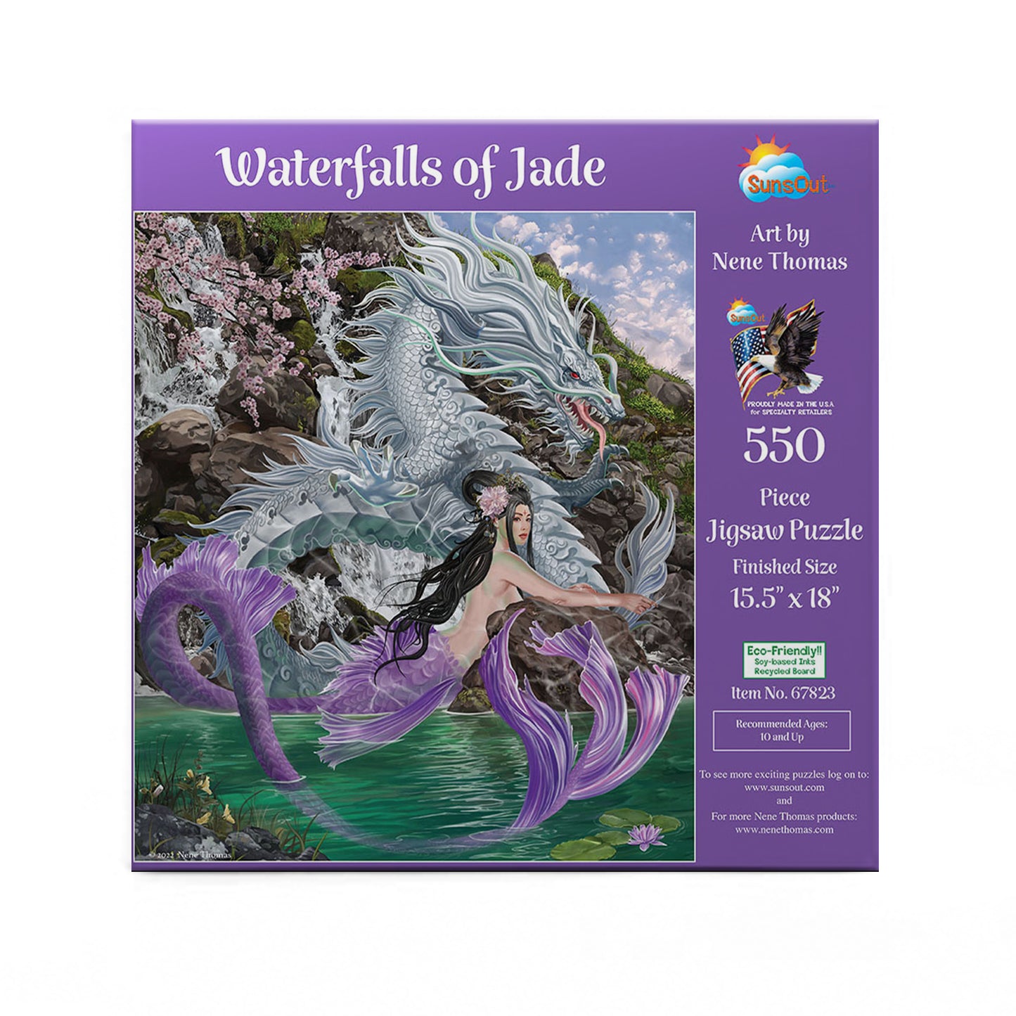 Waterfalls of Jade 550 pc  Jigsaw Puzzle 67823