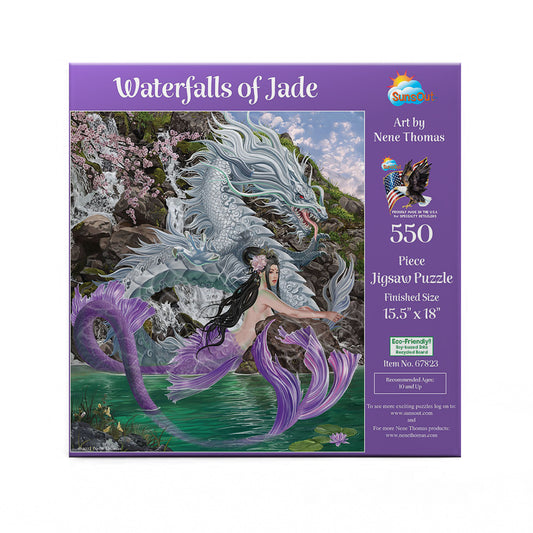 Waterfalls of Jade 550 pc  Jigsaw Puzzle 67823
