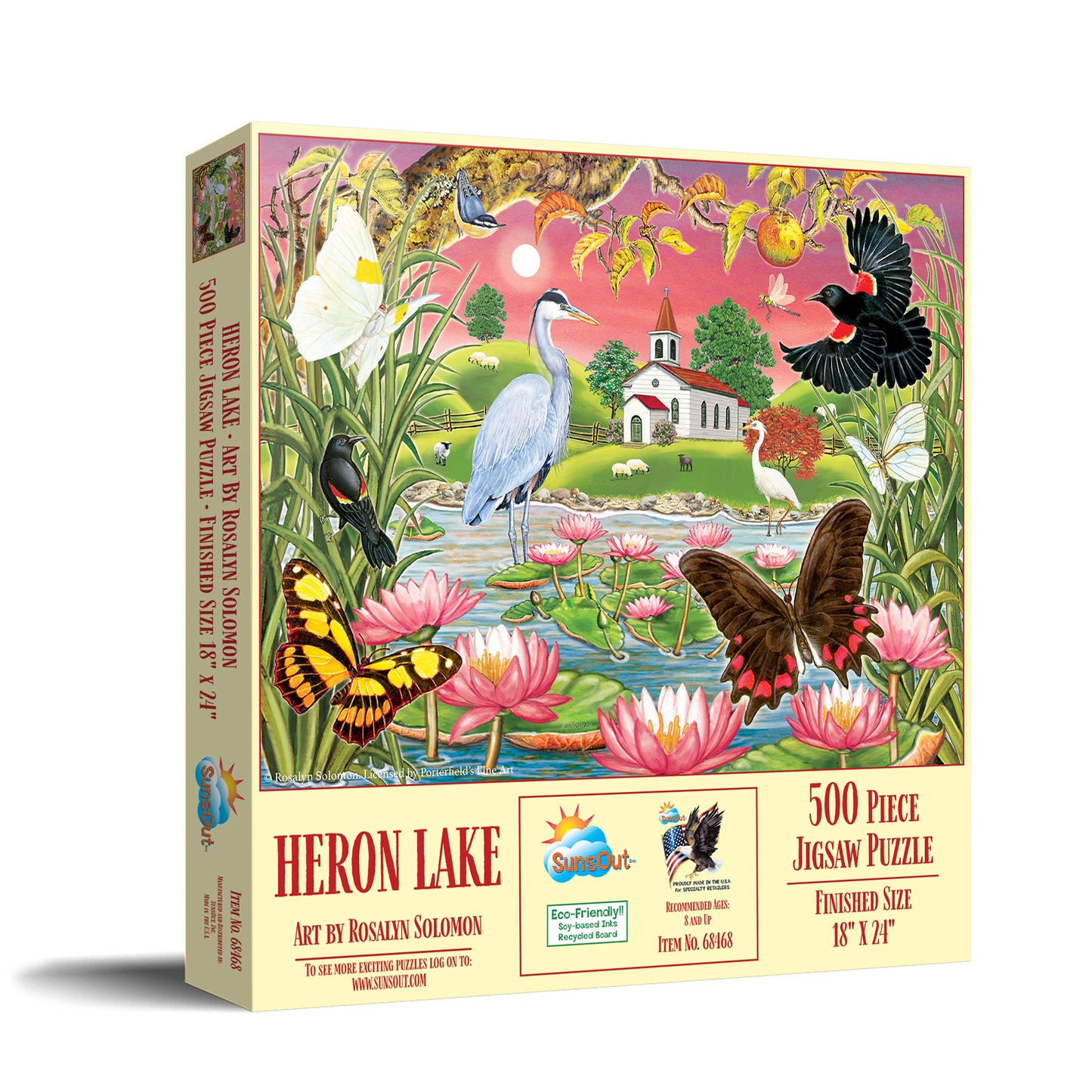 Heron Lake 500 pc  Jigsaw Puzzle 68468