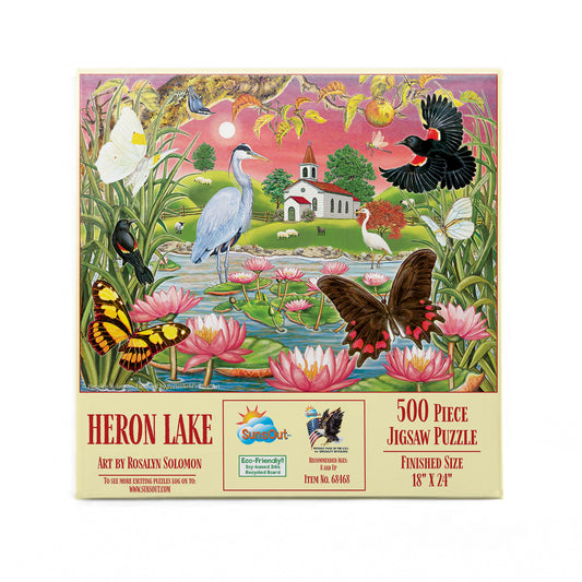 Heron Lake 500 pc  Jigsaw Puzzle 68468