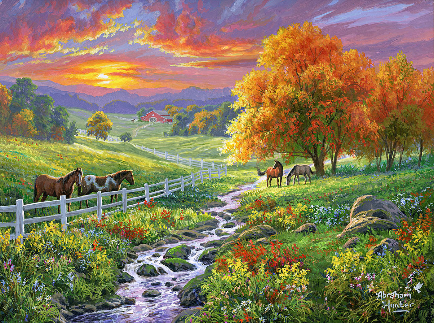 September Pasture 300 pc  Jigsaw Puzzle 69423