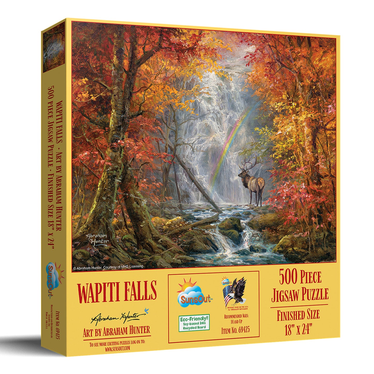 Wapiti Falls 500 pc  Jigsaw Puzzle 69425