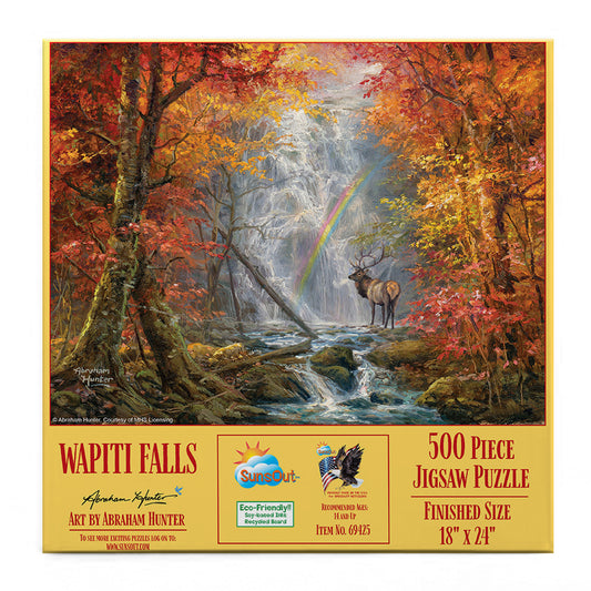 Wapiti Falls 500 pc  Jigsaw Puzzle 69425