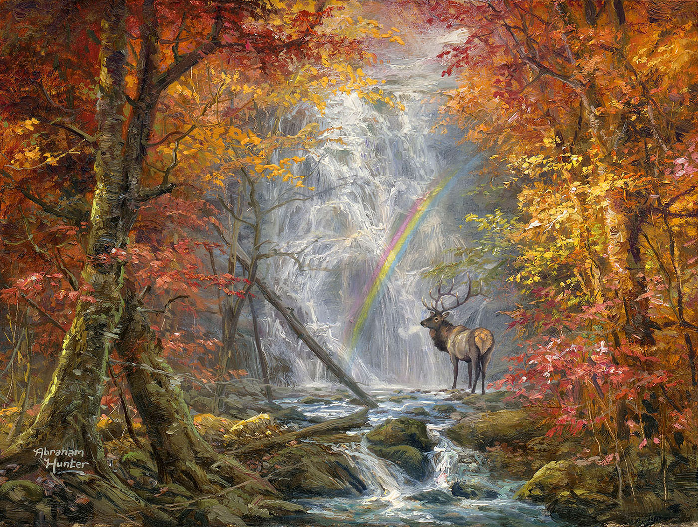 Wapiti Falls 500 pc  Jigsaw Puzzle 69425