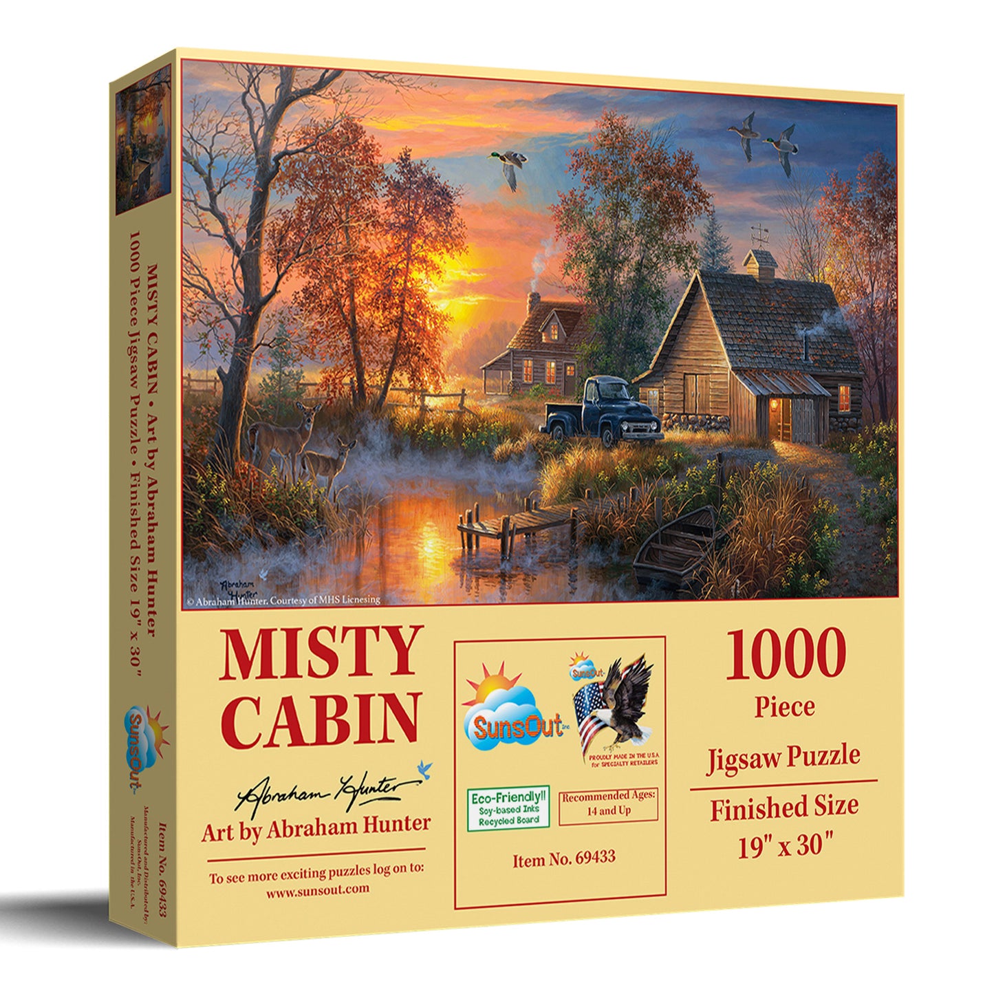 Misty Cabin 1000 pc  Jigsaw Puzzle 69433
