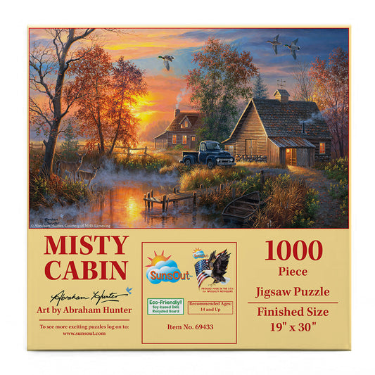 Misty Cabin 1000 pc  Jigsaw Puzzle 69433