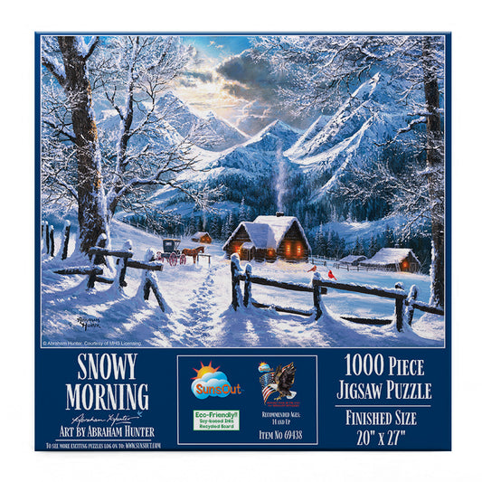 Snowy Morning 1000 pc  Jigsaw Puzzle 69438
