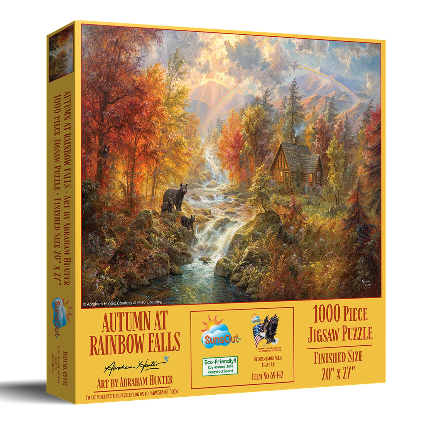 Autumn at Rainbow Falls 1000 pc  Jigsaw Puzzle 69442