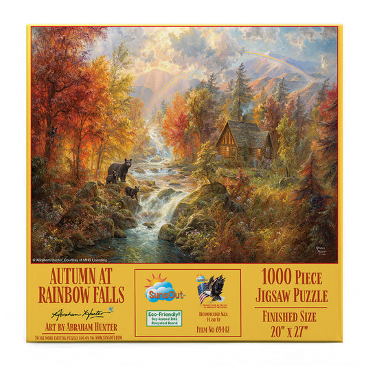 Autumn at Rainbow Falls 1000 pc  Jigsaw Puzzle 69442