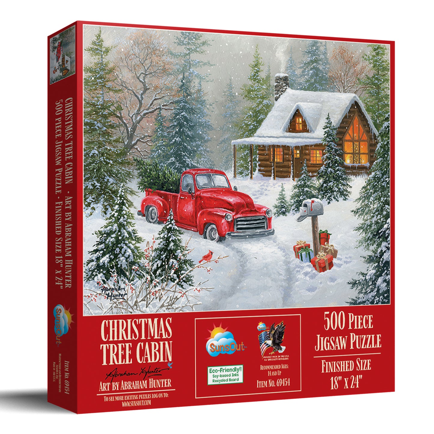 Christmas Tree Cabin 500 pc  Jigsaw Puzzle 69454
