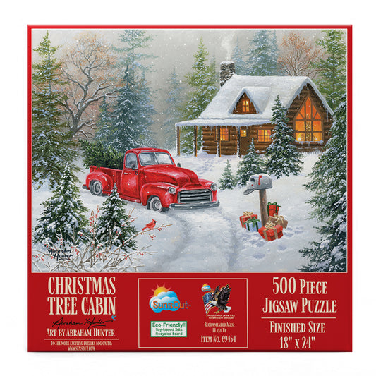 Christmas Tree Cabin 500 pc  Jigsaw Puzzle 69454