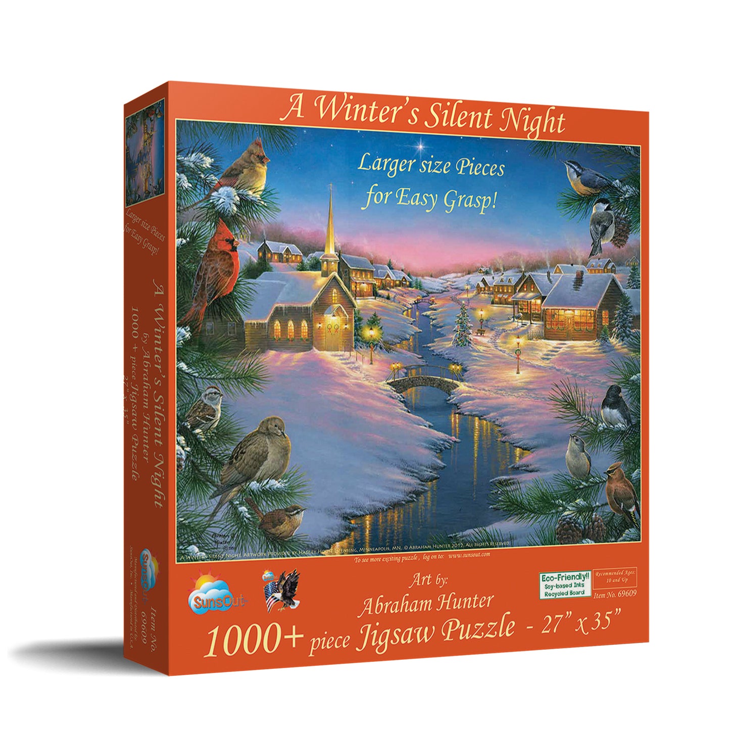A Winter's Silent NIght 1000 pc Large Pieces Jigsaw Puzzle 69609