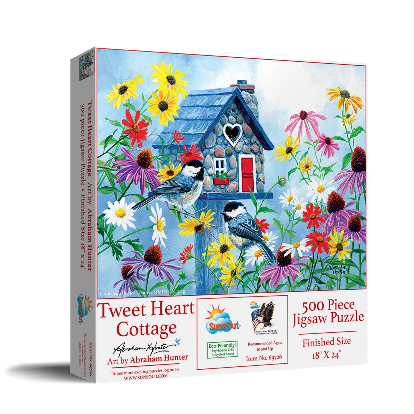 Tweet hearts Cottage 500 pc  Jigsaw Puzzle 69726