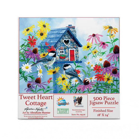 Tweet hearts Cottage 500 pc  Jigsaw Puzzle 69726