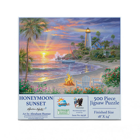 Honeymoon Sunset 500 pc  Jigsaw Puzzle 69738