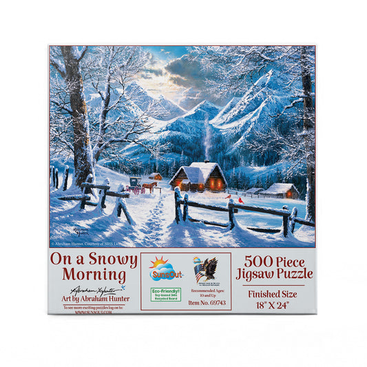 On a Snowy Morning 500 pc  Jigsaw Puzzle 69743