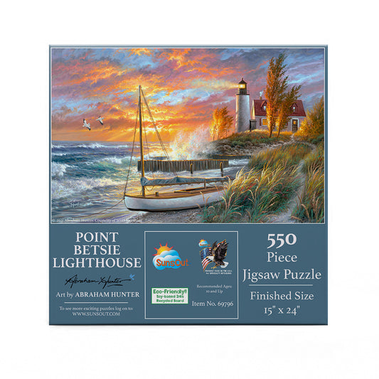 Point Betsie Lighthouse 550 pc  Jigsaw Puzzle 69796