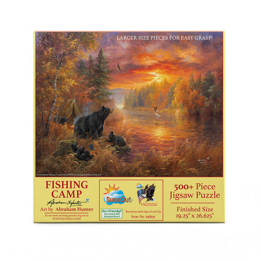 Fishing Camp 500 pc Large Pieces Jigsaw Puzzle 69809